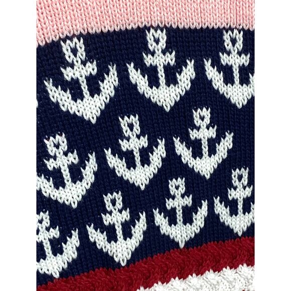 Simply Southern Knit USA Flag Sweater Womens XL Nautical Patriotic Coastal NWT - Picture 4 of 12